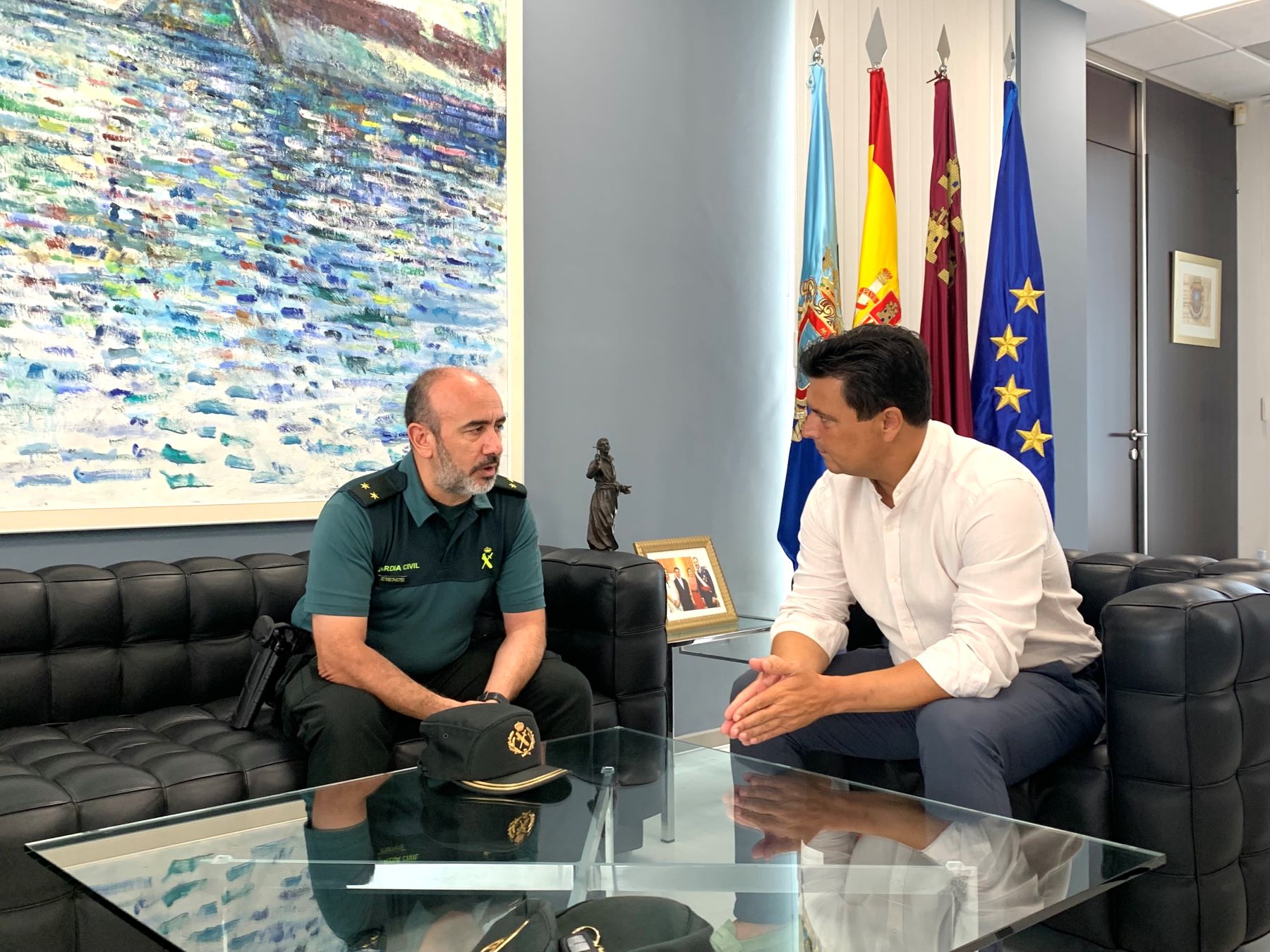 Recepción al nuevo Teniente-Comandante del puesto de Guardia Civil en San Javier